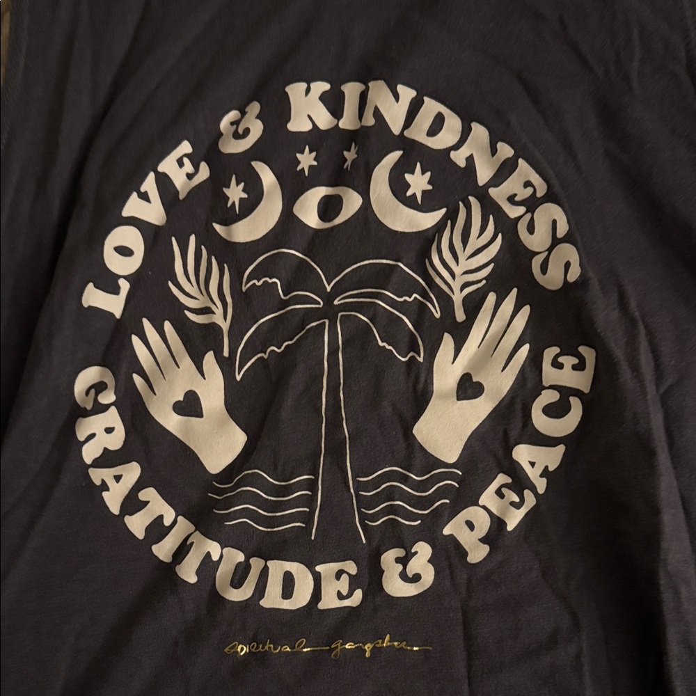 Spiritual Gangster Dark Blue Tank Top - Picture 3 of 3